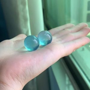 Aqua Blue Crystal Bead – Calm & Clarity Energy Stone