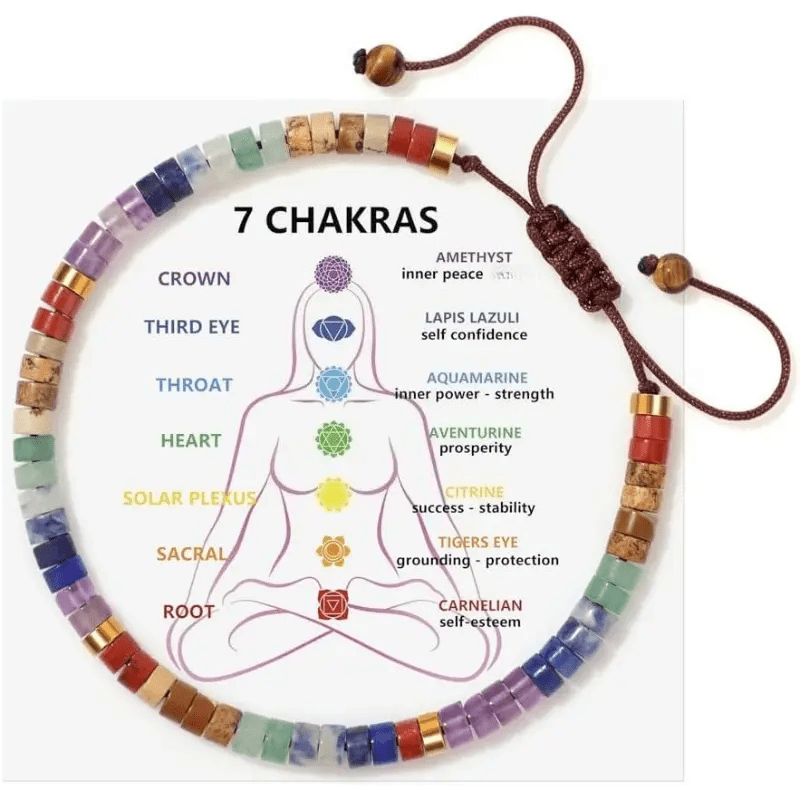 Buy KIBO 7 Chakra Crystal Bracelet — Full Energy Alignment | Kibo Space Jewelry Handmade natural clear quartz and blue needle crystal bracelet with geometric cube charm, Kibo Space jewelry for energy healing and daily wear