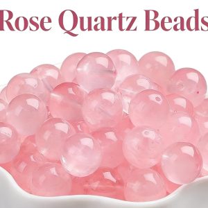 Rose Quartz Beads for DIY Bracelets & Jewelry
