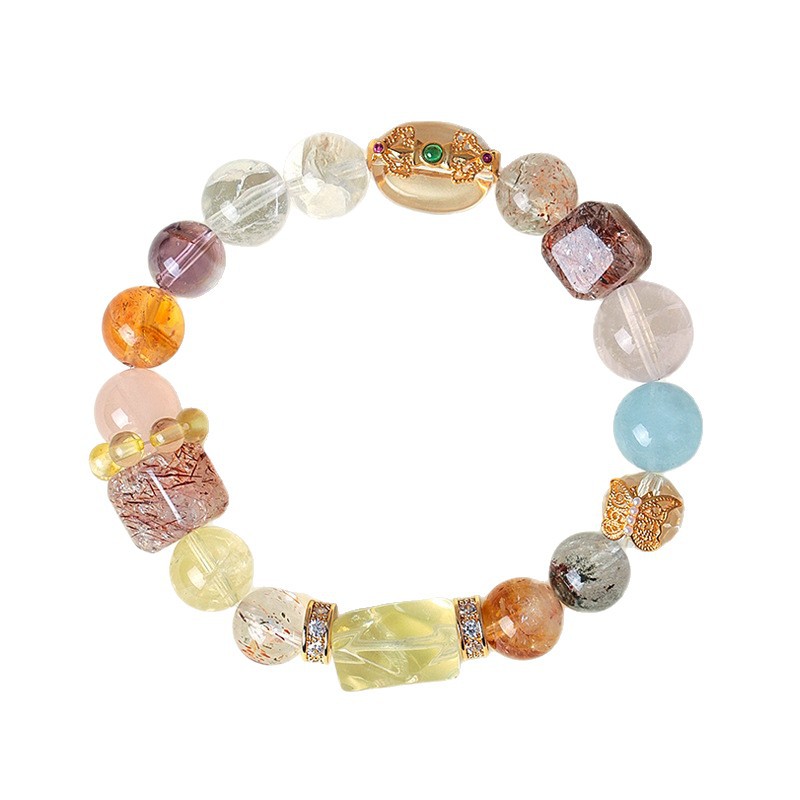Buy Multi-Gem Crystal Energy Bracelet | Rainbow Wearable Wellness for Balance & Good Luck | Kibo Space Jewelry Multi-Gem Crystal Energy Bracelet | Rainbow Wearable Wellness for Balance & Good Luck - Image 6