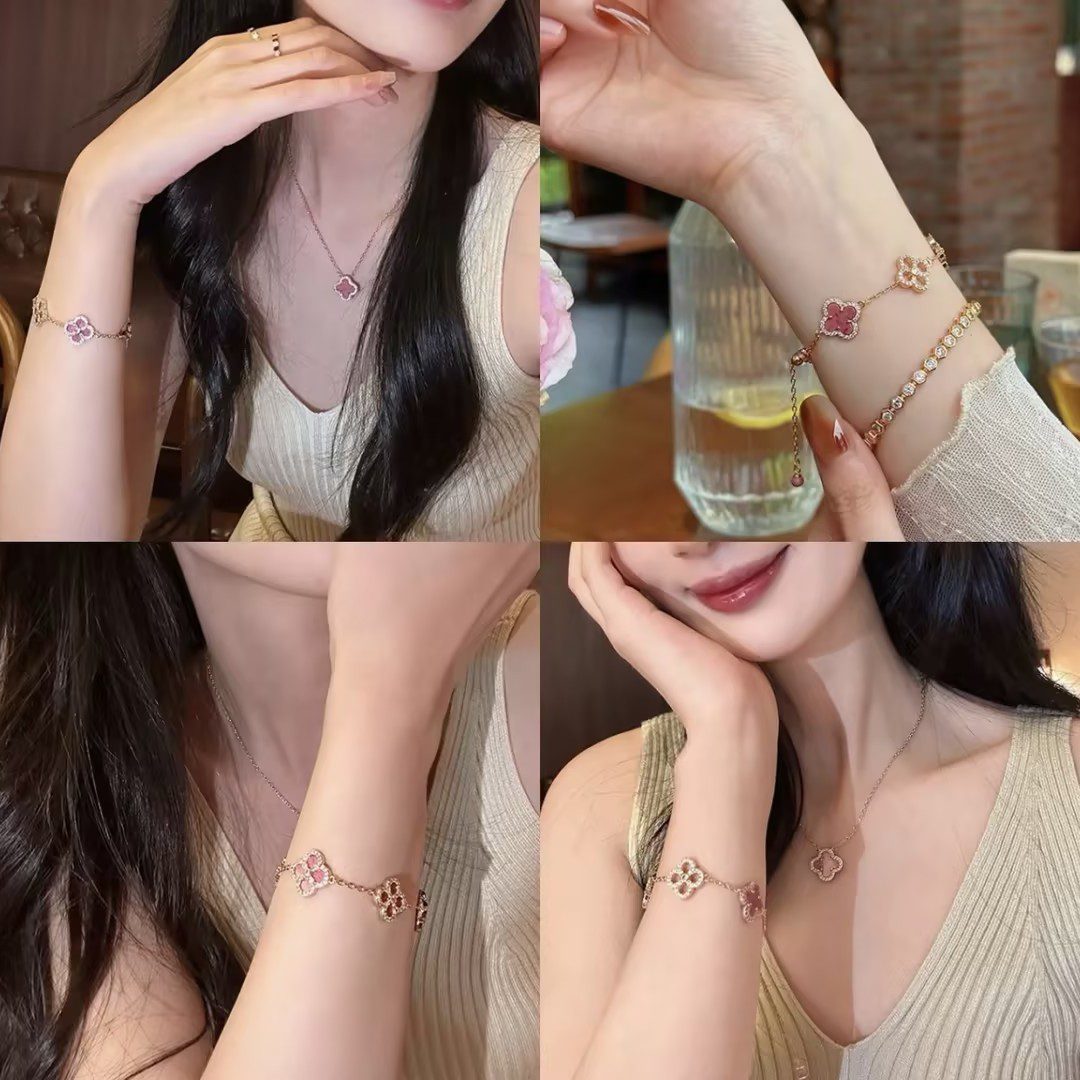 Buy Lucky Four Leaf Clover Jewelry Set | Good Luck Gift | Kibo Space | Kibo Space Jewelry Lucky Four Leaf Clover Jewelry Set | Good Luck Gift | Kibo Space - Image 5