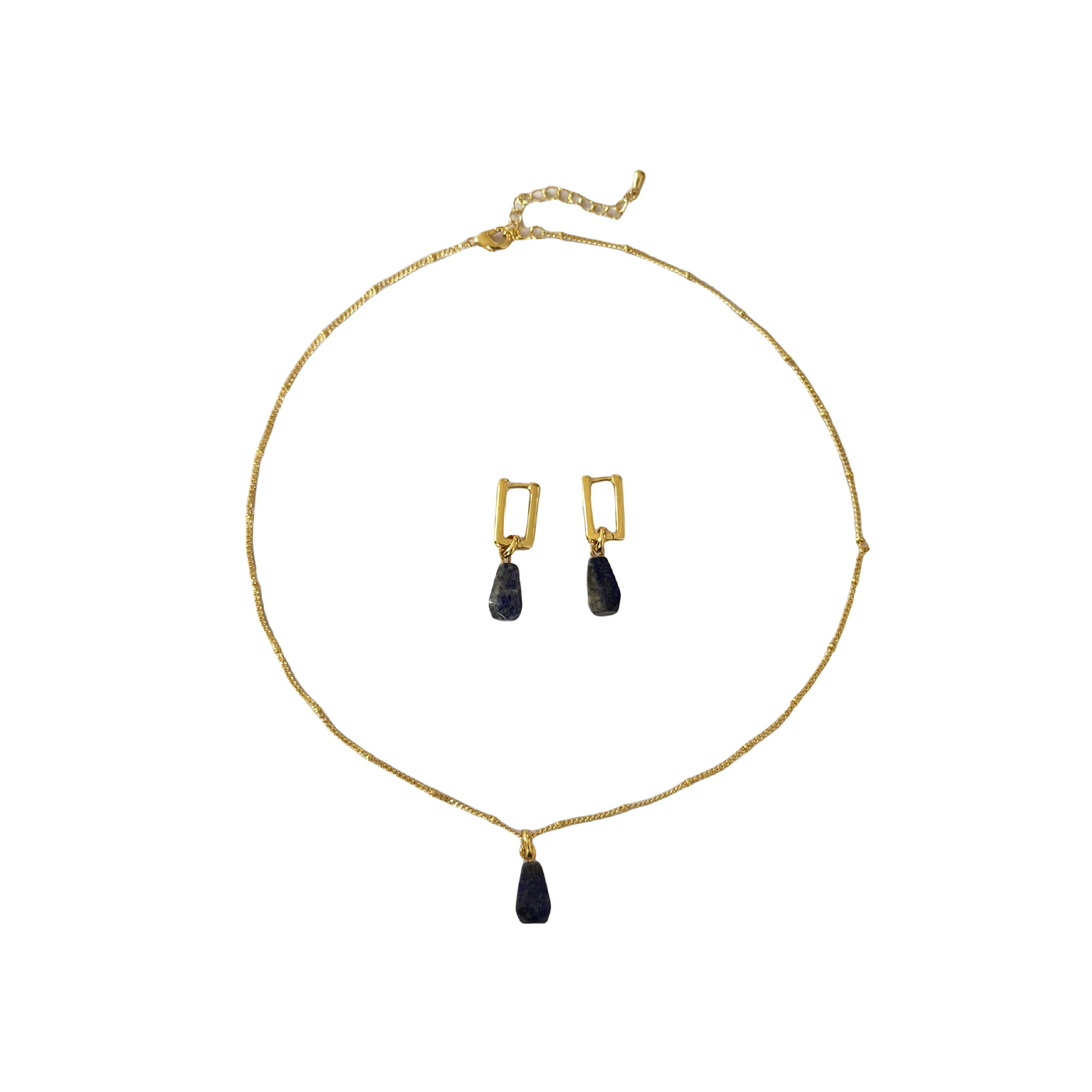 Buy Dainty Turquoise Teardrop Necklace, Gold Beaded Chain Healing Crystal Jewelry | Kibo Space Jewelry Dainty Turquoise Teardrop Necklace, Gold Beaded Chain Healing Crystal Jewelry - Image 7