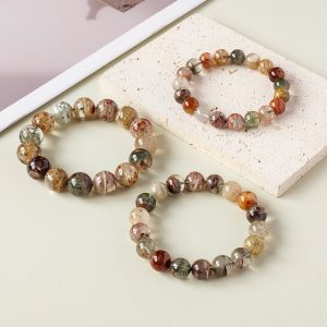 KIBO Green Ghost Crystal Bracelet - Wealth & Abundance