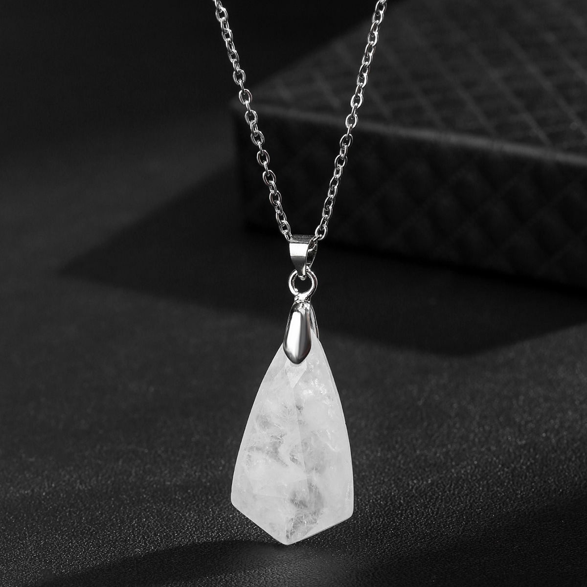 Buy Bohemian Natural Amethyst Faceted Pendant Necklace | Soul-Centered Jewelry for Peace & Enhanced Intuition | Kibo Space Jewelry Bohemian Natural Amethyst Faceted Pendant Necklace | Soul-Centered Jewelry for Peace & Enhanced Intuition - Image 3