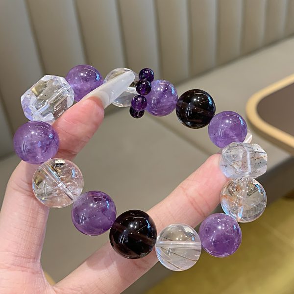 Blue Kyanite & Clear Quartz Bracelet