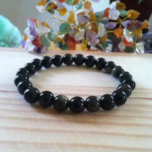 Black Obsidian Anxiety Relief Bracelet – Protection, Calm & Energy Balance