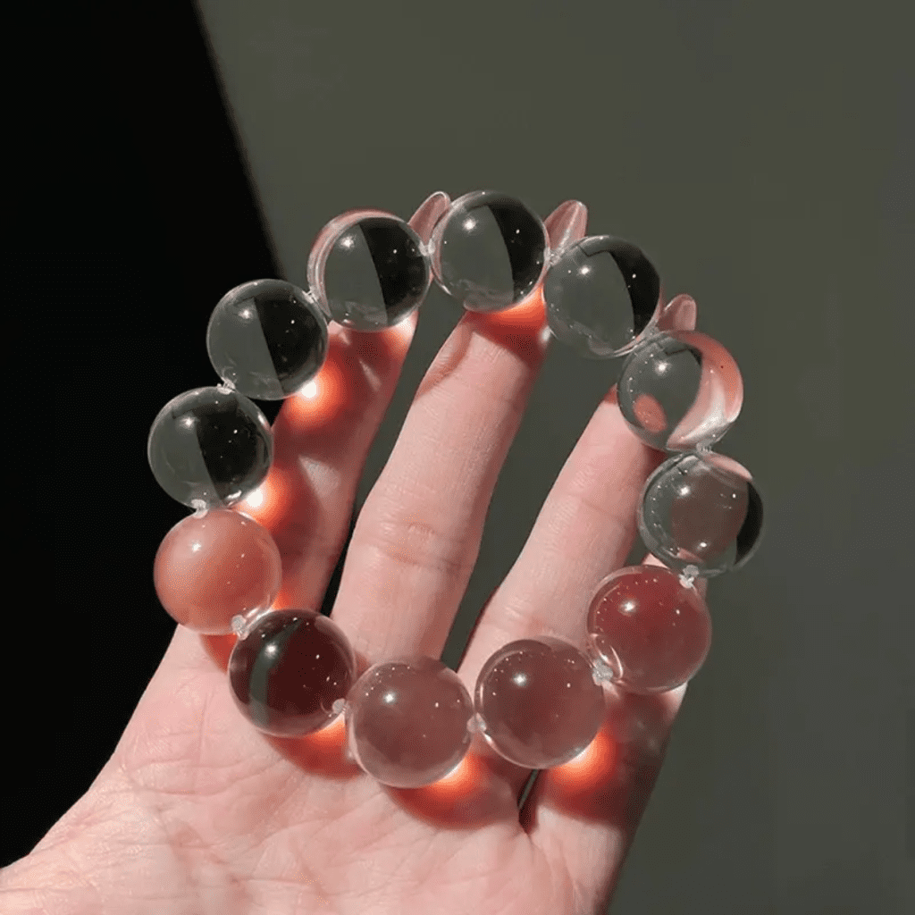 Natural Clear Quartz Crystal Bracelet, Handmade Healing Jewelry