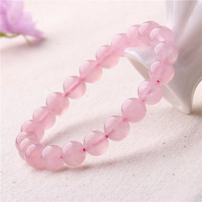 Buy Natural gemstone healing stone pink rose quartz round beads 6-12mm crystal bracelet | Kibo Space Jewelry A160973fed6c64e72aae127692b9be049w crystal bracelet