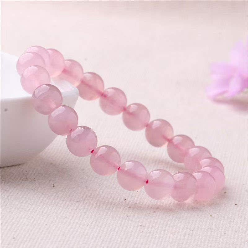 Buy Natural gemstone healing stone pink rose quartz round beads 6-12mm crystal bracelet | Kibo Space Jewelry A3b39661d9458449e8dfec868fbe7297eT crystal bracelet