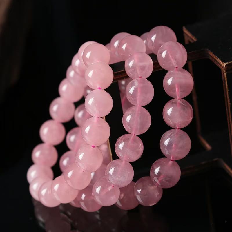 Buy Natural gemstone healing stone pink rose quartz round beads 6-12mm crystal bracelet | Kibo Space Jewelry Adc41a77699c94476b837a82ba96fb134Y crystal bracelet