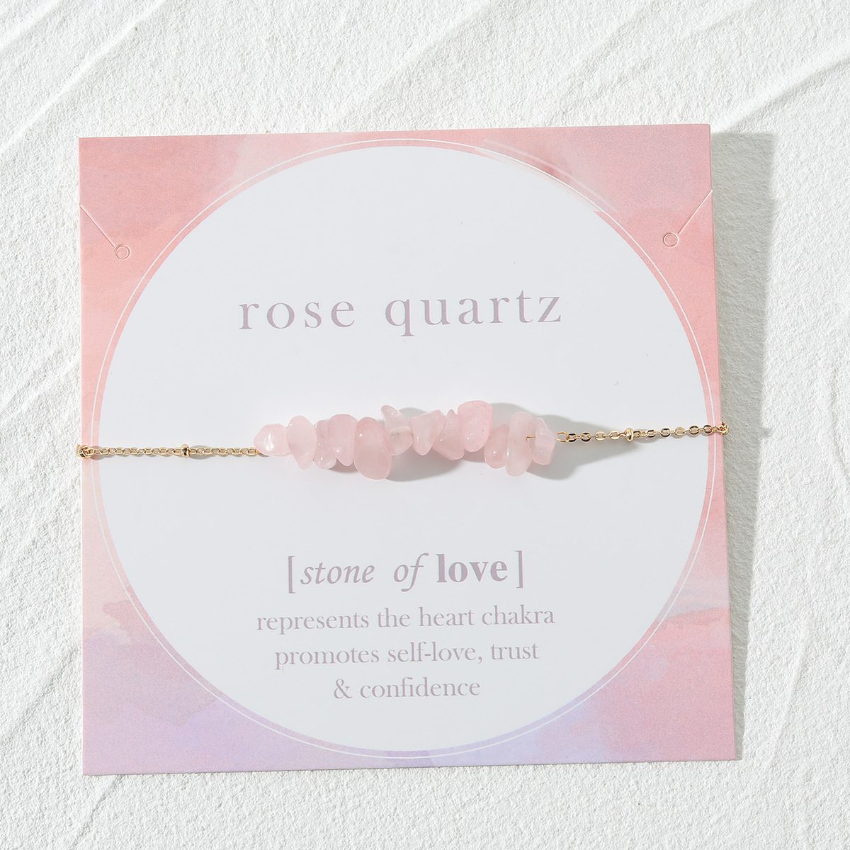 Buy Natural Pink Crystal Stone Bracelet | Heart Chakra Healing | Minimalist Soul-Centered Jewelry | Kibo Space Jewelry Natural Pink Crystal Stone Bracelet | Heart Chakra Healing | Minimalist Soul-Centered Jewelry - Image 4