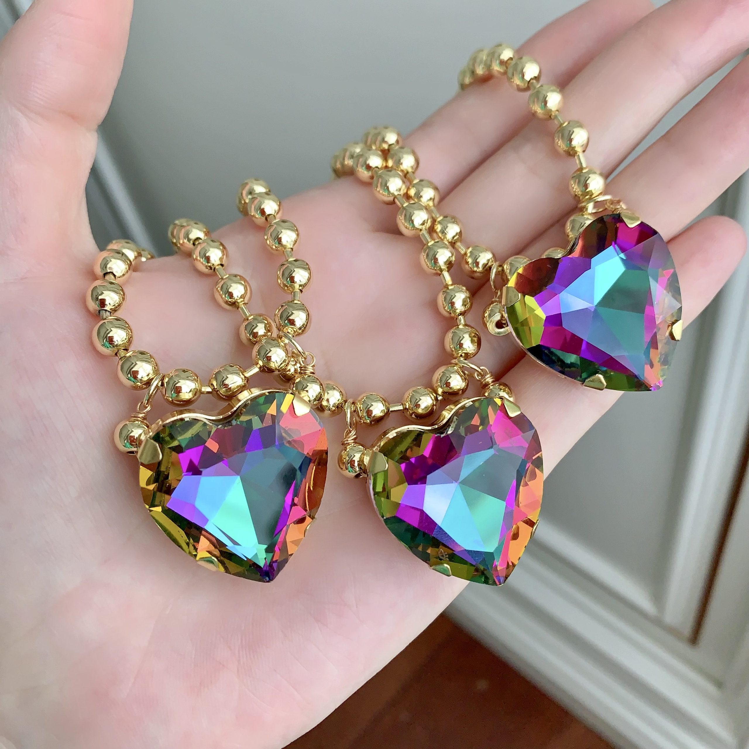 Buy KIBO 18K Gold-Plated Heart Crystal Necklace | Mystical Elegance & Soul-Centered Love | Kibo Space Jewelry KIBO 18K Gold-Plated Heart Crystal Necklace | Mystical Elegance & Soul-Centered Love - Image 3