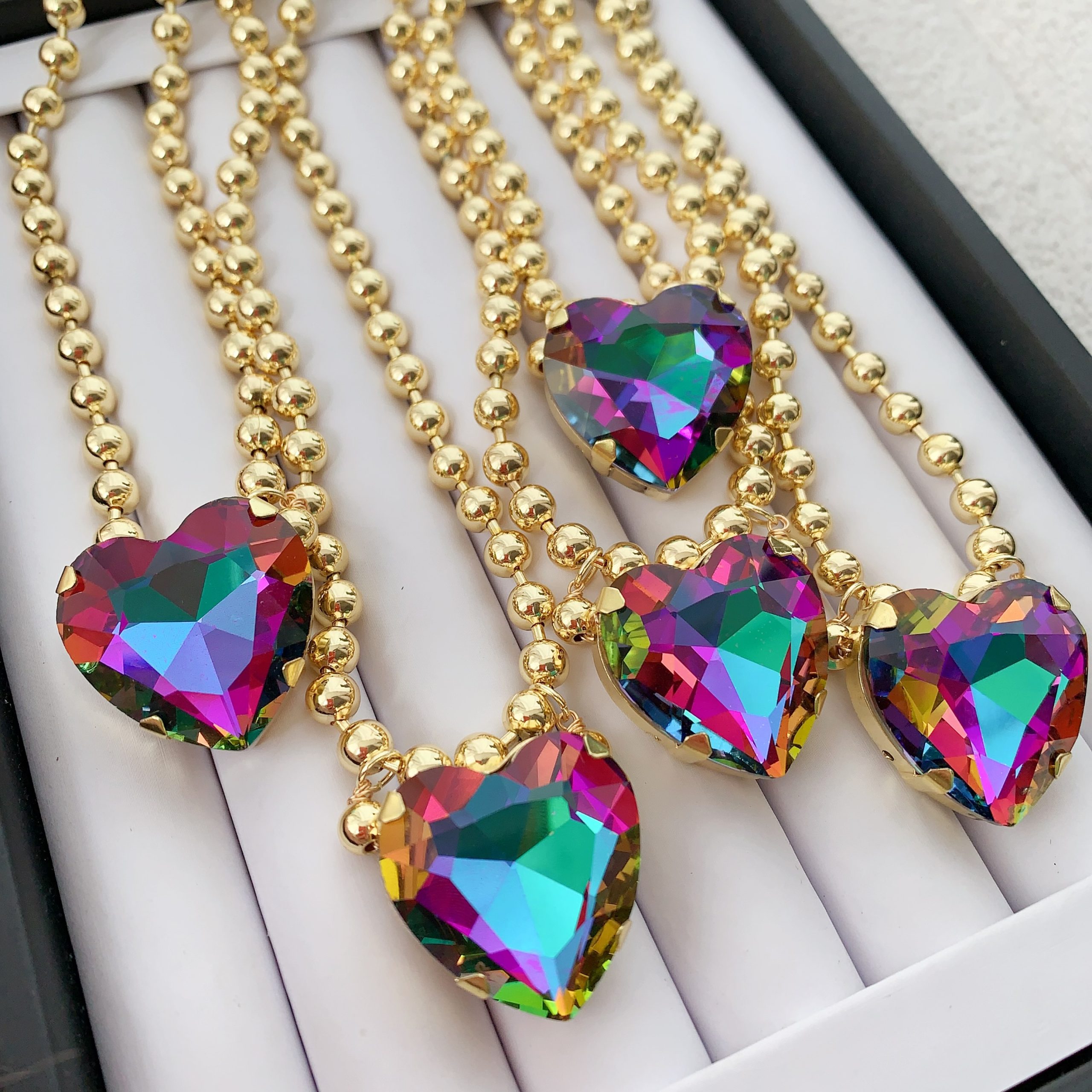 Buy KIBO 18K Gold-Plated Heart Crystal Necklace | Mystical Elegance & Soul-Centered Love | Kibo Space Jewelry KIBO 18K Gold-Plated Heart Crystal Necklace | Mystical Elegance & Soul-Centered Love - Image 2