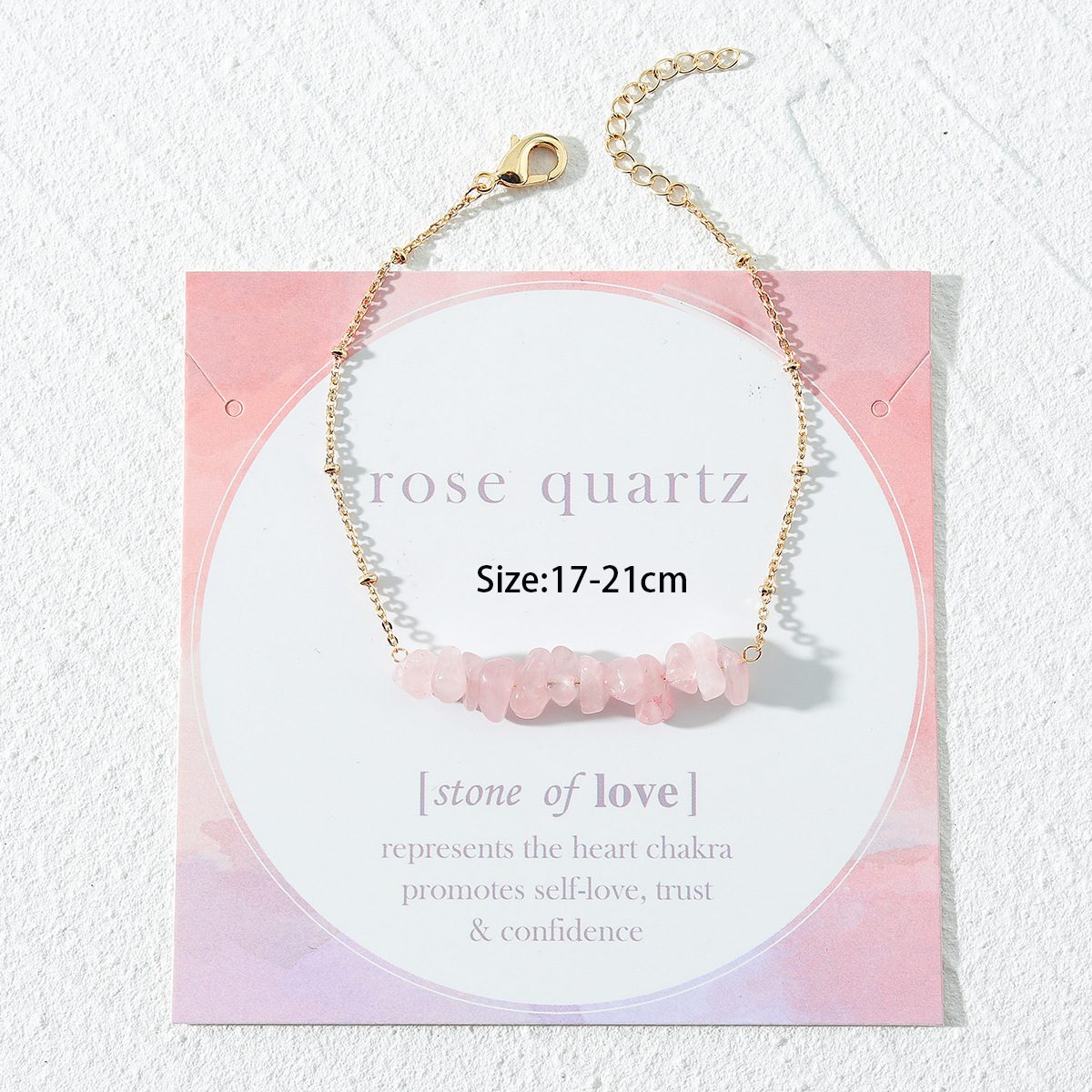 Buy Natural Pink Crystal Stone Bracelet | Heart Chakra Healing | Minimalist Soul-Centered Jewelry | Kibo Space Jewelry Natural Pink Crystal Stone Bracelet | Heart Chakra Healing | Minimalist Soul-Centered Jewelry