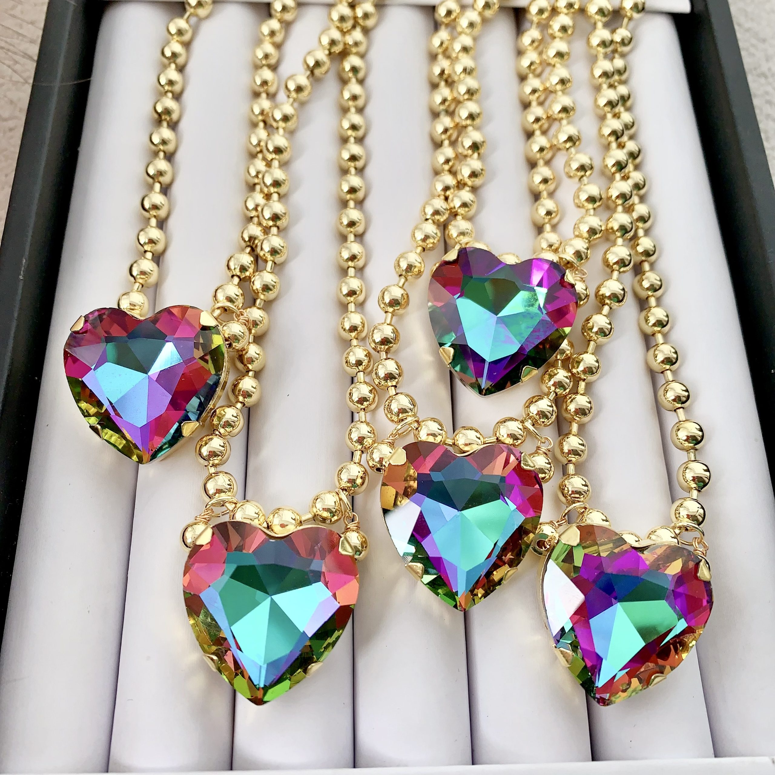 Buy KIBO 18K Gold-Plated Heart Crystal Necklace | Mystical Elegance & Soul-Centered Love | Kibo Space Jewelry KIBO 18K Gold-Plated Heart Crystal Necklace | Mystical Elegance & Soul-Centered Love