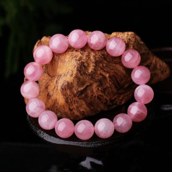 Natural gemstone healing stone pink rose quartz round beads 6-12mm crystal bracelet - Sacred Wrap yourself in the gentle, | Kibo Space